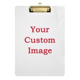 est Custom Acrylic Writing Board Clipboard High Quality Transparent PVC Material Wear Resistant Splint School Office Supplies 220707