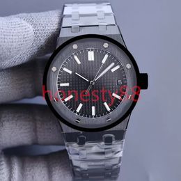 SW designer Black Mens watches 40mm automatic mechanical Wristwatches stainless steel strap calendar time folding buckle waterproof luxury watch With box factory