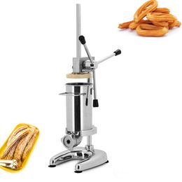 Stainless Steel Spanish Churros Maker Fried Dough Sticks Maker Latin Fruit Forming Machine Churro Extruder