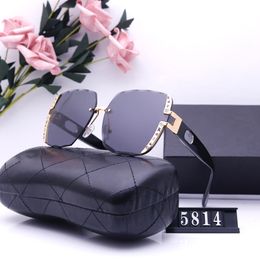 2022 Europe and America new fashion rimless sunglasses female personality Europe and America street style sunglasses