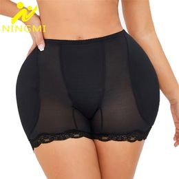 NINGMI Butt Lifter Tummy Control Shapewear Hip Enhancer Shaper Panties Seamless Shaping Underwear Sexy Ass Padded Panties 220702