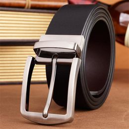 Belts Belt 2022 Arrival Men's Pin Buckles Brand Fashion Real Leather For Business High Quality Luxury Male FreeBelts