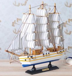 New Handmade Wooden Ship Model Pirate Sailing Boats Toys For Children Home Decor not Removable