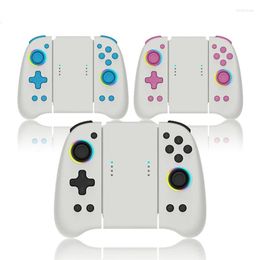 Game Controllers & Joysticks Switch OLED Joypad Gamepad NS Host 1L1R Wireless Handle With Six-axis Control Colourful Lights For