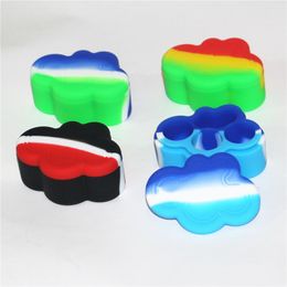 High Quality 22ml Cloud Shape Silicone Jars Silicone Dab Container nonstick box wax storage jar oil holder DHL