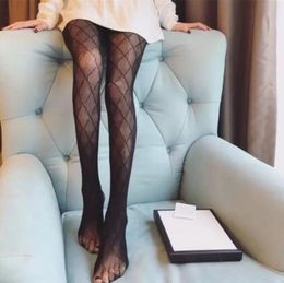 2022 Womens Luxury Socks Mature Brand Dress Up Stockings Fashion Letter Pattern Ins Hosiery Sexy Women's Leggings High Quality Tights 2 color