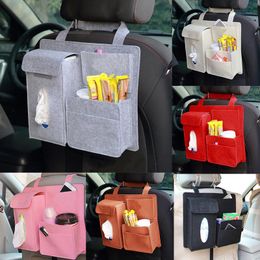 Car Organiser Universal Back Seat Storage Bag Multi-function Pocket Holder Trunk Felt Protector Auto Interior Accessories