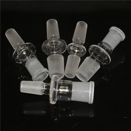 Smoking Glass Adaptor For Bongs Bowl Piece Water Pipe Adaptors 14mm 18mm Male Female Frosted Joint Drop Down Adapters Dab Rig