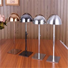 4style gold stainless steel iron male female and kid mannequin head for hat model jewelry glasses jewelry packaging display c053