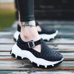 Womens Platforms Sandals Wedges Heels Casual Sneakers Thick Sole Plus Size 35-43 Closed Toe Comfortable Non-slip Fashion