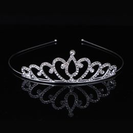 Brautbrautjungfer Kopfbedeckungen Kronen mit Strasssteinen Schmuckparty Kristall Hochzeit Tiaras Accessoires