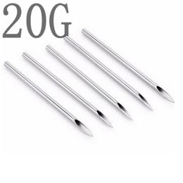 nipple piercing needle Canada - 100PC 20G Piercing Needles 20G Sterile Disposable Body Piercing Needles 20G For Ear Nose Navel Nipple 226y
