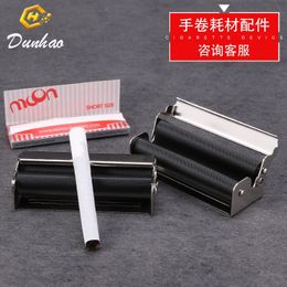 Pipe 70mm portable metal manual DIY cigarette maker with cover old type dry tobacco