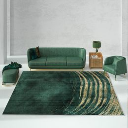 Carpets European Light Luxury Living Room Carpet Gold Diamond Velvet Rugs For Bedroom Home Decor Mat El Large Area Lounge Rug