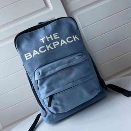 The Backpack Bags Mens M Letter Print Designer Backpacks Stylish School Laptop Schoolbag Handbag Outdoor Large Capacity Travel Bag Canvas Women Back Pack 220119