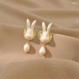 Stud Soft And Adorable Baroque Pearl Earrings 2022 Lovely Personality Temperament Women's Fashion JewelryStud Dale22 Farl22