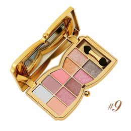 Diamond Bright Eye Shadow 10 Colours Shimmering Glitter Eyeshadow Makeup Palette with Brush Beauty Cosmetics