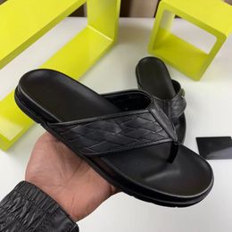 Summer Men's Slippers Horsebit Flat Sandals Flats Luxury Designer Ladies Fashion Flip-Flops Beach EU 38-46