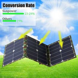 Solar Panel Sunpower 100w Folding Bag Mobile Power Charger Outdoor PV Module Sp50w 50W