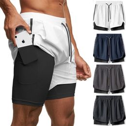 Summer Camo Running Shorts Men 2 In 1 Double-Deck Athletic Outdoor Jogging Workout Male Gym Fitness 220530