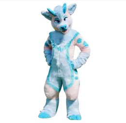 Plush Husky Dog Fox Wolf Mascot Mascot Halloween Suit fancy dress Adult Size costumes advertising mascotte Adult Size Character