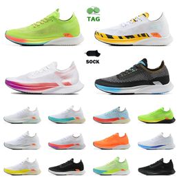 jogging running Australia - 2022 New Designer Zooms Streakfly Proto Breathable Running Shoes Fly knit Trainers White Pink Flash Crimson Photo Dust Orange Black Green Mesh Jogging Sneakers