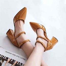 Sandals Comfort Gladiator Women Casual Summer Shoes Classic Elegant Pointed Toe Pink Nude Party Office Female 220427