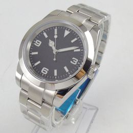 Wristwatches 40mm Sterile Dial Sapphire Glass Polished Bezel MIYOTA 8215 Luminous Automatic Movement Men's Watch