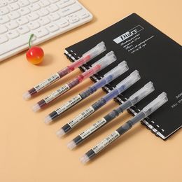 Straight liquid ballpoint large-capacity quick-drying Colour neutral student water signature pen exam office stationery