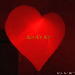 Fantastic Giant Inflatable Red Heart With Air Blower For Valentine's Day/Wedding Decoration Made By Ace Air Art