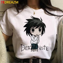 Japanese Anime Death Note T Shirt Women Kawaii Summer Tops Unisex Cartoon Graphic Tees Manga E Girl Fashion Female