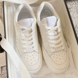 Women casual shoes white genuine leather Customers Often Bought With Top designer sneaker for lace up skate junior sports shoe with box 35-40