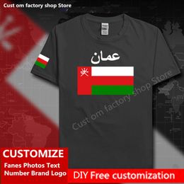 Sultanate of Oman T shirt Free Custom Jersey DIY Name Number Brand 100 Cotton T shirts Men Women Loose Casual T shirt 220616