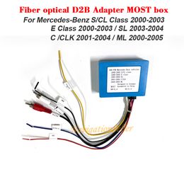 D2B Dijital Veri Optik Fiber Decoder Çoğu Kutu Araba DVD Oyuncu Araba Araba Radyo Amplifikatör Adaptörü Mercedes Benz ML GL R E CLS SLK Sınıf Eğlence