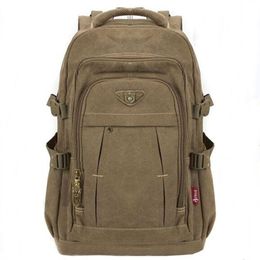 Мужские военные холст рюкзак Zipper rucksacks ноутбук путешествие плечо Mochila Notebook Schoolbags Vintage College School Sacks 220726