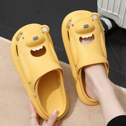 Wholesale EVA Hole Slippers Summer Outer Wear Non-slip Cartoon Thick Bottom Soft Beach Sandals Home Shoes