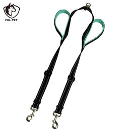 FML Pet Leash Reflective Dog for 2 s Double Traction Rope with Handle Training Walking Jogging Dual Belt LJ201109