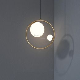 Pendant Lamps Nordic LED Lights Creative Loft Glass Hanging Lamp Minimalist Living Room Bedroom Home Decor Lighting Light FixturesPendant