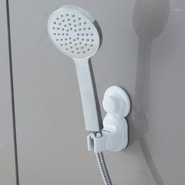 Bathroom Storage & Organization Shower Head Handset Holder Chrome Wall Mount Adjustable Suction Bracket Accessory 69P