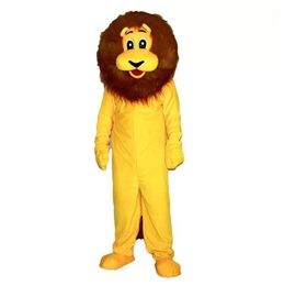 Yellow Lion Mascot costumes for adults circus christmas Halloween Adult Size Adult Size high quality Longteng