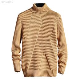 Men's Sweater Thick Acrylic Fibre Winter Autumn Base Sweater Pullover Sweater Top Sweaters L220801