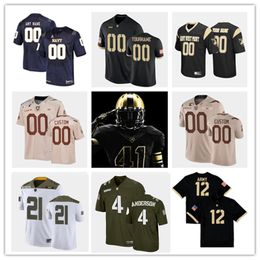 2022 NCAA Custom Army Black Knights Stitched Football Jersey 67 Dean Powell Jersey 8 Kelvin Hopkins Jr. 18 Cade Ballard 43 Jeremiah Lowery 7 Jaylon McClinton Jerseys