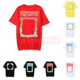 New Summer Casual T Shirts Fashion Back Print Tees High Street Men Womens Short Sleeve Tops Mens Clothing Asian Size S-XL