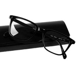 Star Men Concise Square Glasses Frame V5301 Lightweight Optical Sunglasses Fullrim 50-20-145mm Italy-Imported Pure-Plank for Prescription fullset design case