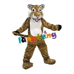 Mascot doll costume 1104 Brown Tiger Mascot Costume Cartoon Professional Christmas Costume For Adults