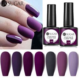 NXY Nail Gel 7 5ml Purple Color Polish Matte Top Coat Semi Permanent Soak Off Art Uv Varnish All for Manicure 0328