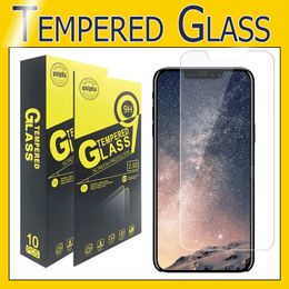 Screen -Protektor -Schutzfilm für iPhone 15 14 13 12 Mini 11 Pro Max X XS Max 8 7 6 Plus Samsung A71 A54 LG Stylo 6 Aristo 5 Temperiertes Glas