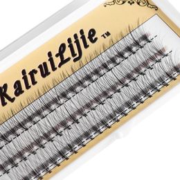 False Eyelashes 60 Stands Individual Flare Cluster Extension 10D 20D Soft Natural Long Handmade 005 C