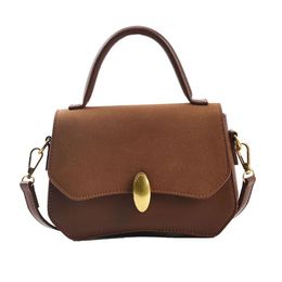 Women Crossbody Bag Female Solid Flap Shoulder High Quality PU Leather Brown Black Handbag Clutches Wallets
