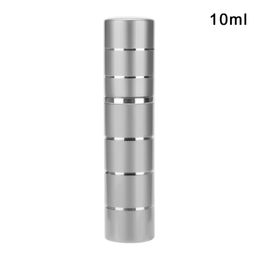 Silver 10ml Line Pattern Perfume Sub-bottling 1pc